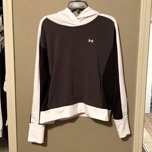 Gray/white/black under armour hoodie. Perfect condition. Like new.